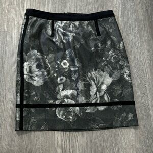W by worth Floral Wool Blend Pencil Skirt size 2
